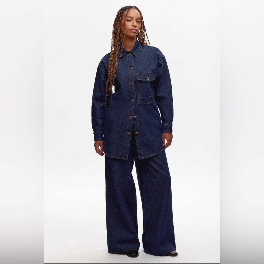 KOTN Lido Blue Denim Overshirt | Brand New With Tags
